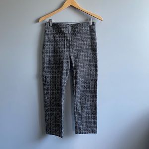 Black & White Crosshatch Capri Dress Pants Sz S
